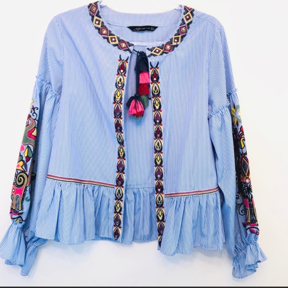 Zara embroidered jacket